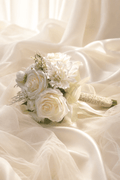 White Rose Cascade Hydrangea Wedding Flower Bouquets